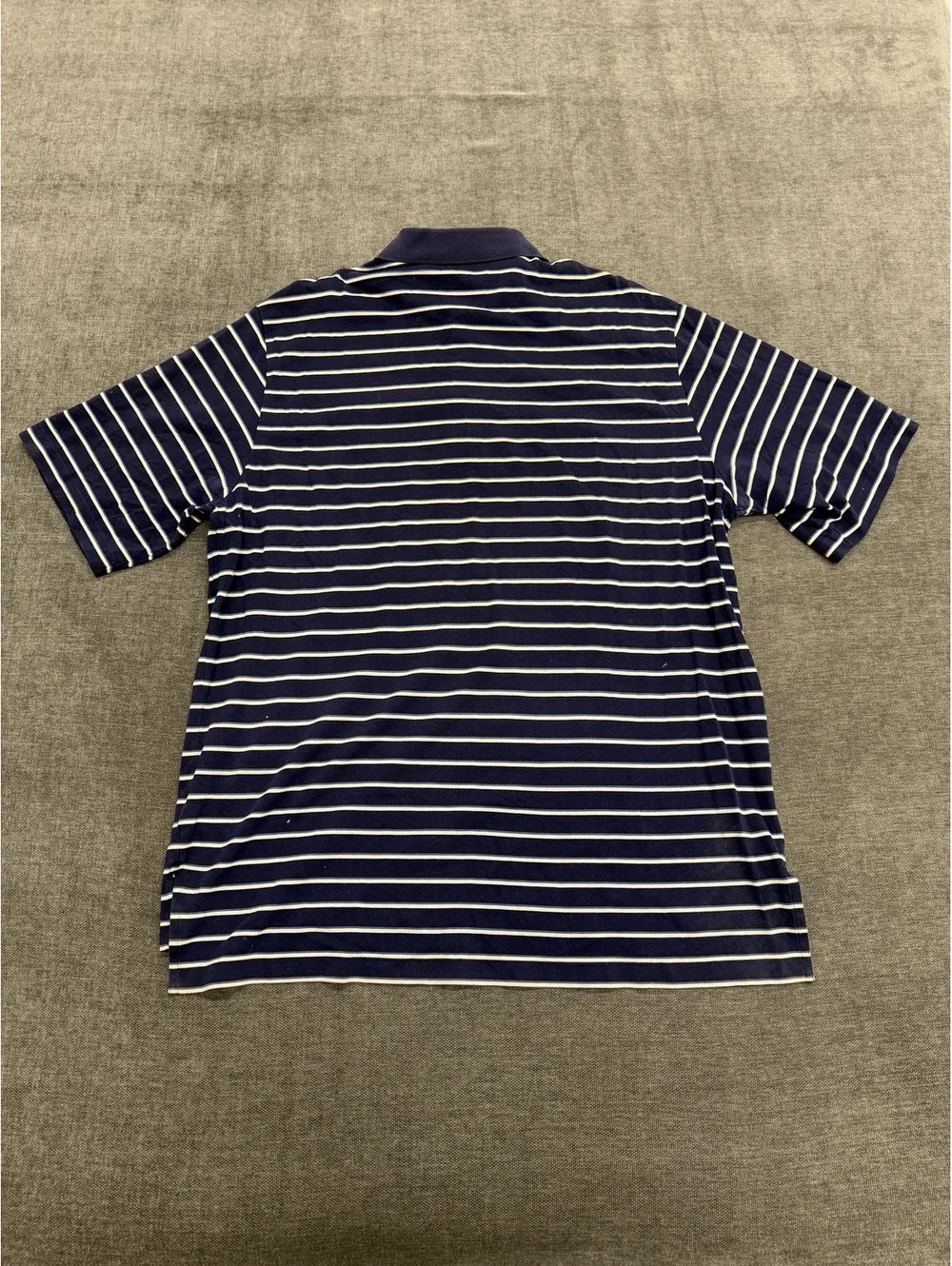Ralph Lauren Polo Golf Men's XL Navy Blue Striped Polo Shirt